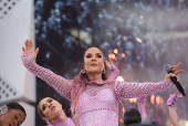 A cantora Ivete Sangalo abrindo o Palco Mundo, no Rock in Rio 2024