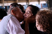 Brazilian citizens arrive from Lebanon in Sao Paulo