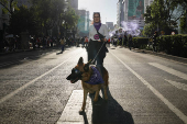 Protest to mark the International Day for the Elimination of Violence Against Women, in Mexico City