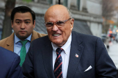 Former Trump lawyer and former New York City Mayor Giuliani arrives at U.S. Federal court, in New York