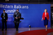 European Union and Western Balkans countries leaders hold a summit in Brussels