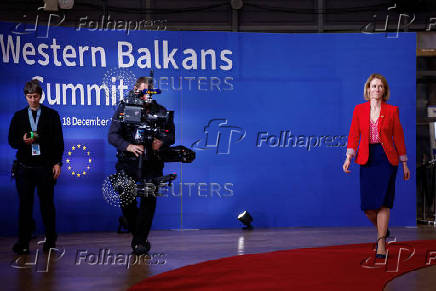 European Union and Western Balkans countries leaders hold a summit in Brussels