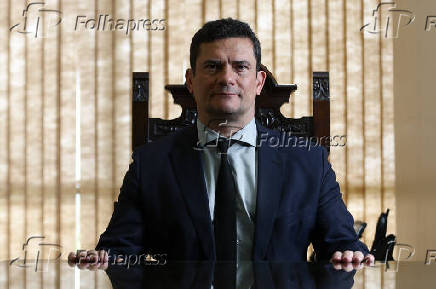 Sergio Moro, em seu gabinete, em Braslia (DF)
