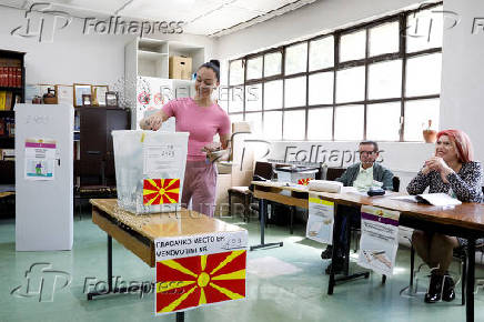 North Macedonia holds first round of presidential elections, in Skopje