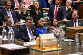 Conservative Party leader Kemi Badenoch speaks during Prime Minister's Questions in London