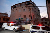 House directly hit by a projectile fired from Lebanon, in Kfar Yasif