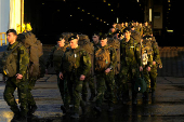 Swedish troops of NATO Multinational Brigade Latvia arrive in Riga port