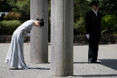 Japan's Princess Aiko visits the tomb of late Emperor Hirohito