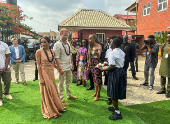 Britain's Prince Harry and Meghan visit Nigeria