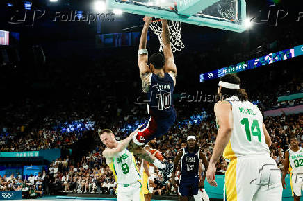 Quartas de final de basquete masculino entre Brasil e EUA