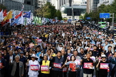 Rally calling for South Korean president's resignation in Seoul