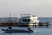 Marsa Alam off Egypt's Red Sea coast, one day after a tourist boat capsized in the area