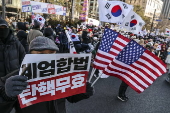 Protest over impeachment of South Korea's president Yoon and acting president Han