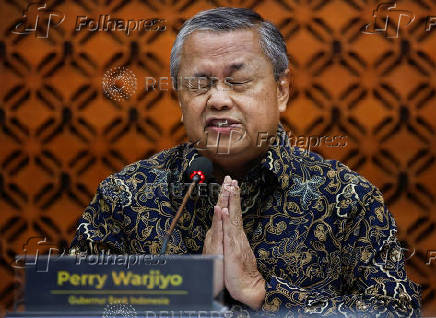 Press conference with Indonesia's Central Bank Governor Perry Warjiyo in Jakarta