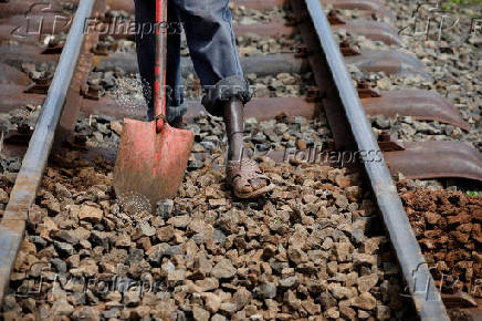 FILE PHOTO: The Wider Image: Some Kenyans say Chinese-built railway leaves them in the dust