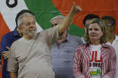 O ex-presidente Lula participa do 6 Congresso Estadual da Central de Movimentos Populares