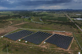 Usina de Energia Solar de Boa Vista, na periferia da cidade