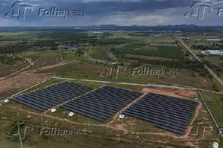 Usina de Energia Solar de Boa Vista, na periferia da cidade