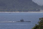 Submarino Tikuna S-34 no Rio de Janeiro.