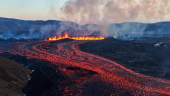 Volcano eruption near Grindavik