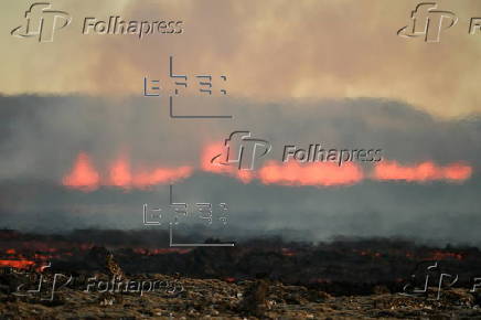 Volcano eruption near Grindavik