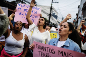 Manifestacin en favela pide paz tras nio herido durante patrullaje de la polica