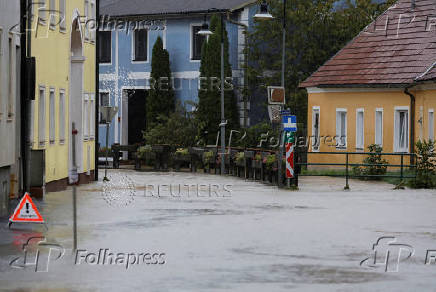 Aftermath of heavy rainfall in Austria