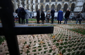 Field of Remembrance at Westminster Abbey in London