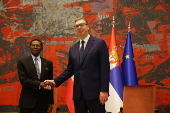 President of Equatorial Guinea Teodoro Obiang Nguema Mbasogo visits Serbia