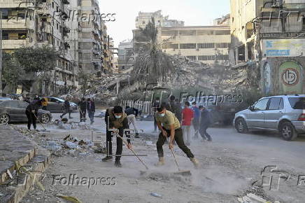 Hezbollah's Imam Al Mahdi Scouts clear debris in Beirut amid ceasefire with Israel