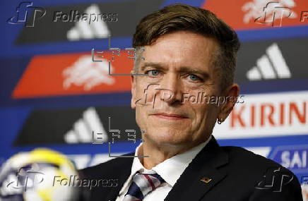 Japan's new women's national soccer team coach Nils Nielsen press conference in Tokyo