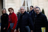 First weekly cabinet meeting of the year of the new French government in Paris