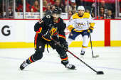 NHL: Nashville Predators at Calgary Flames