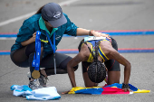 El brasileo Johnatas Cruz y la venezolana Magaly Garca ganan el Maratn CAF 2025