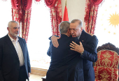 Turkish President Erdogan meets with Ismail Haniyeh in Istanbul