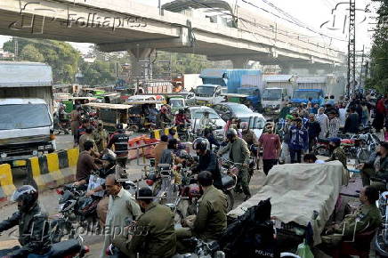 Roads clsoure due to opposition PTI protest demanding release of jailed former PM Khan