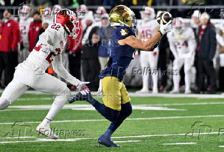 NCAA Football: CFP National Playoff First Round-Indiana at Notre Dame