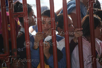 Colombians displaced by attacks of ELN rebels, in Cucuta