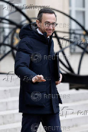 Weekly cabinet meeting at the Elysee Palace in Paris