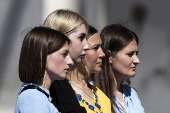 Female relatives of Ukrainian solders attend Pope Francis' weekly general audience