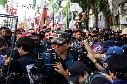 Rally calling for South Korean president's resignation in Seoul