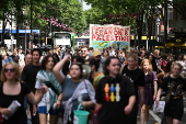 'School Strike for Palestine' march in Melbourne