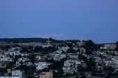 A cross is seen in Mi'ilya, a Christian-majority village