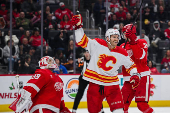 NHL: Calgary Flames at Detroit Red Wings