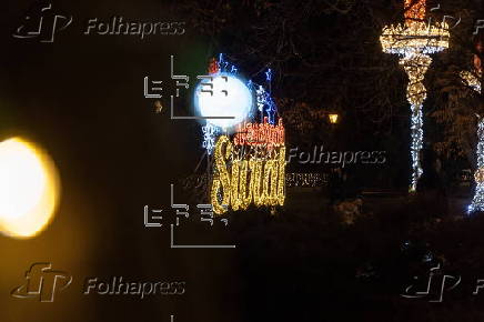 'Gardens of Light' Christmas illumination in Plock