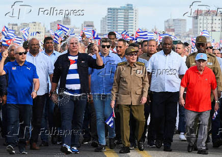 Cuba stages protest against 