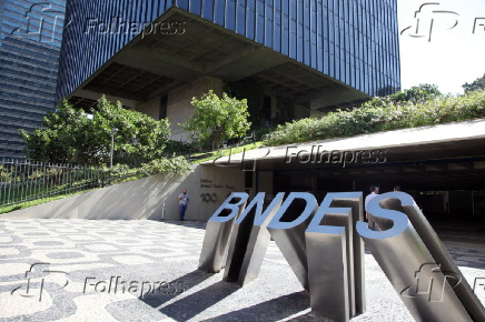 Fachada do BNDES (Banco Nacional de Desenvolvimento Econmico e Social), no Rio