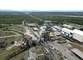 FILE PHOTO: An aerial view of Shaft 11 at Impala Platinum Mine, in Rustenburg