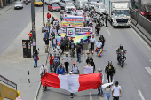 Unions and social organizations protest as APEC summit held in Lima