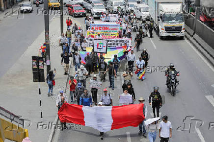 Unions and social organizations protest as APEC summit held in Lima